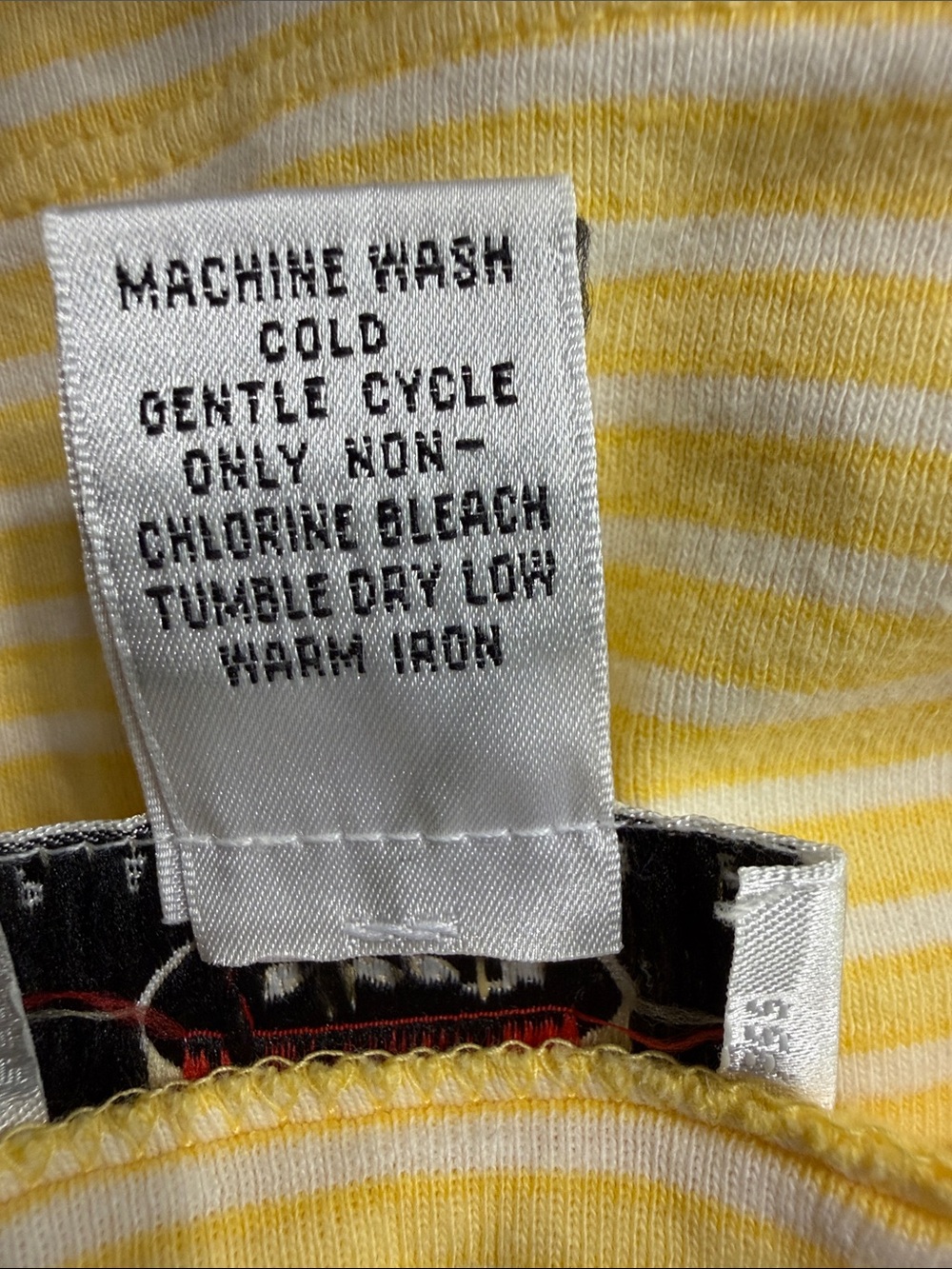 Talbots Yellow and White Striped V-Neck Tank - Picture 4 of 7